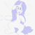Size: 800x800 | Tagged: safe, artist:thepiday, derpibooru exclusive, rarity, pony, g4, body pillow, body pillow design, female, messy mane, monochrome, solo