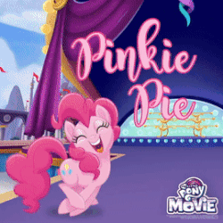 Size: 270x270 | Tagged: safe, screencap, applejack, pinkie pie, pony, seapony (g4), g4, my little pony: the movie, official, animated, eyes closed, gif, happy, jumping, my little pony logo, pronking, seaponified, seapony applejack, seapony pinkie pie, smiling, species swap, swimming, that pony sure does love being a seapony, transformation, underwater