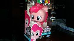 Size: 1280x720 | Tagged: safe, pinkie pie, g4, irl, photo, smiling, toy