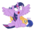 Size: 840x720 | Tagged: safe, artist:dm29, flash sentry, twilight sparkle, alicorn, pegasus, pony, a health of information, g4, :o, biting, butt bite, duo, female, horses doing horse things, male, mare, open mouth, pain star, ship:flashlight, shipping, spread wings, stallion, straight, twilight sparkle (alicorn), uvula, wingboner, wings