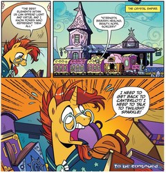 Size: 1031x1076 | Tagged: safe, artist:brenda hickey, idw, sunburst, g4, legends of magic #6, my little pony: legends of magic, spoiler:comic, starswirl's book