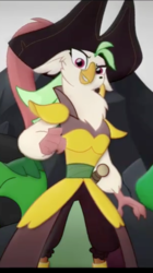 Size: 304x544 | Tagged: safe, screencap, boyle, captain celaeno, parrot pirates, anthro, g4, my little pony: the movie, cropped, female, pirate, solo focus