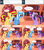 Size: 1284x1444 | Tagged: safe, artist:hakunohamikage, sunset shimmer, trixie, twilight sparkle, alicorn, pony, unicorn, ask-princesssparkle, g4, ask, eyes closed, female, golden oaks library, mare, prank, tumblr, twilight sparkle (alicorn)