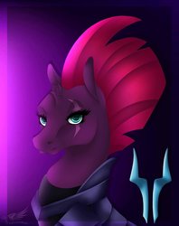 Size: 1024x1292 | Tagged: safe, artist:toxicartiststudio, tempest shadow, pony, g4, my little pony: the movie, armor, broken horn, female, horn, mare, solo