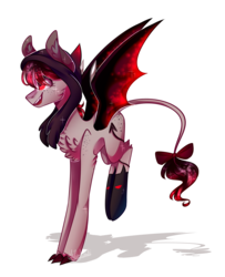 Size: 1704x2101 | Tagged: safe, artist:huirou, oc, oc only, oc:nevaeh, dracony, hybrid, bow, female, simple background, solo, tail bow, transparent background