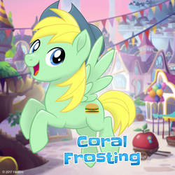 Size: 1080x1080 | Tagged: safe, oc, oc only, oc:coral frosting, pegasus, pony, g4, my little pony: the movie, blue eyes, cowboy hat, hat, mlp movie pony maker, solo