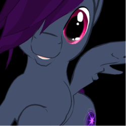 Size: 400x400 | Tagged: safe, oc, oc only, pegasus, pony, male, profile picture, purple, second life, stallion