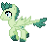 Size: 96x86 | Tagged: safe, artist:lost-our-dreams, oc, oc only, oc:turquoise blitz, dracony, hybrid, kilalaverse, animated, desktop ponies, gif, interspecies offspring, offspring, parent:rarity, parent:spike, parents:sparity, pixel art, simple background, solo, sprite, transparent background, trotting, walking