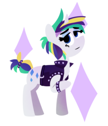 Size: 1710x2000 | Tagged: safe, artist:roseyicywolf, rarity, pony, unicorn, g4, it isn't the mane thing about you, alternate hairstyle, female, mare, punk, raripunk, simple background, transparent background
