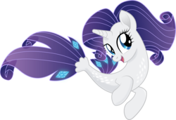Size: 3199x2182 | Tagged: safe, artist:infinitewarlock, rarity, seapony (g4), unicorn, g4, my little pony: the movie, blue eyes, blue mane, blue tail, cute, dorsal fin, female, fin, fish tail, flowing mane, flowing tail, gem, high res, horn, mare, open mouth, open smile, scales, seaponified, seapony rarity, simple background, smiling, solo, species swap, swimming, tail, transparent background, vector