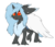 Size: 3233x2793 | Tagged: safe, artist:crazllana, oc, oc only, oc:winter regan, changeling, blue changeling, chest fluff, female, high res, holeless, simple background, solo, tongue out, transparent background