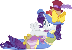 Size: 4331x3001 | Tagged: safe, artist:cloudy glow, rarity, pony, unicorn, fame and misfortune, g4, .ai available, clothes, dress, female, fetal position, high res, mare, simple background, solo, stress couture, stressed, transparent background, underhoof, vector