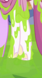 Size: 191x350 | Tagged: safe, screencap, princess celestia, smooze, alicorn, pony, g4, make new friends but keep discord, cropped, female, hoof shoes, hooves, legs, mare, messy, pictures of legs, slime