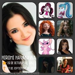 Size: 960x960 | Tagged: safe, sonata dusk, equestria girls, g4, my little pony equestria girls: rainbow rocks, angel (lilo and stitch), anna kendrick, draculaura, hiromi hayakawa, irl, latin american, merida, mexico, monster high, photo, rest in peace, voice actor