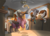 Size: 2942x2114 | Tagged: safe, artist:heyerika, button mash, pipsqueak, rumble, thunderlane, earth pony, pegasus, pony, g4, brothers, clothes, colt, cooking, equestria's best brother, food, friends, frying pan, high res, housewife, kitchen, male, mouth hold, pajamas, pancakes, rearing, robe, stallion