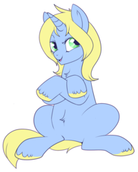 Size: 701x876 | Tagged: safe, artist:lulubell, oc, oc only, oc:art's desire, pony, unicorn, crossed arms, female, mare, solo