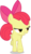 Size: 2259x3876 | Tagged: safe, artist:tomfraggle, apple bloom, earth pony, pony, crusaders of the lost mark, g4, female, high res, lidded eyes, light of your cutie mark, running, simple background, solo, transparent background, underhoof, vector