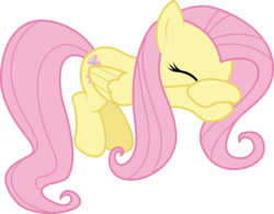 Size: 3847x3001 | Tagged: safe, artist:cloudy glow, fluttershy, pegasus, pony, filli vanilli, g4, .ai available, crying, eyes closed, female, high res, mare, simple background, solo, transparent background, vector