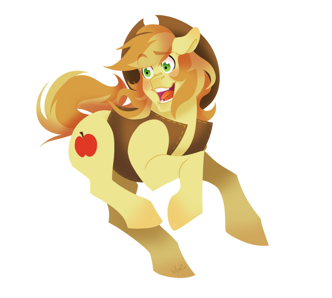 Safe Artist Nemovonsilver Braeburn Earth Pony Pony G Male Simple Background