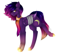 Size: 2216x2000 | Tagged: safe, artist:mauuwde, oc, oc only, oc:link, bat pony, pony, clothes, high res, scarf, simple background, solo, transparent background