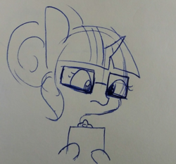 Size: 500x465 | Tagged: safe, artist:tjpones, sci-twi, twilight sparkle, g4, clipboard