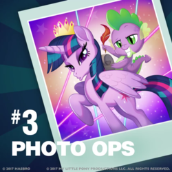 Size: 854x854 | Tagged: safe, spike, twilight sparkle, alicorn, dragon, pony, g4, my little pony: the movie, official, duckface, twilight sparkle (alicorn)