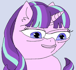 Size: 707x653 | Tagged: safe, starlight glimmer, pony, unicorn, g4, apu apujasta, female, helper, pepe the frog, simple background, solo