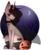 Size: 2401x2936 | Tagged: safe, artist:umiimou, oc, oc only, oc:abby rae, pony, unicorn, clothes, female, halloween, high res, holiday, jack-o-lantern, mare, night, pumpkin, sitting, socks, solo