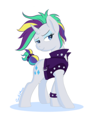 Size: 2500x3200 | Tagged: safe, artist:soulfulmirror, rarity, pony, g4, it isn't the mane thing about you, alternate hairstyle, female, high res, punk, raripunk, simple background, solo, transparent background