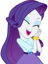 Size: 538x718 | Tagged: safe, artist:thebar, rarity, equestria girls, equestria girls specials, g4, my little pony equestria girls: movie magic, belt, bracelet, cute, daaaaaaaaaaaw, eyes closed, female, jewelry, open mouth, raribetes, simple background, smiling, solo, transparent background