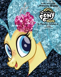 Size: 2000x2500 | Tagged: safe, princess skystar, seapony (g4), g4, my little pony: the movie, official, female, high res, kristin chenoweth, movie poster, my little pony logo, poster, solo