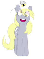 Size: 796x1081 | Tagged: safe, artist:unitress, derpy hooves, bee, insect, pony, g4, female, mare, simple background, solo, transparent background, vector