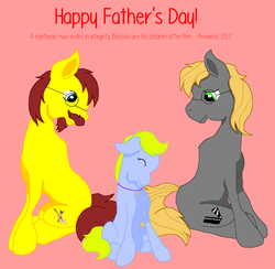 Size: 1164x1136 | Tagged: safe, artist:crazymagicone, oc, oc only, oc:summer sketch, pony, bible verse, christianity, cross, father's day, jewelry, necklace, religion, text