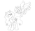 Size: 2620x2355 | Tagged: safe, artist:robiinart, princess celestia, princess luna, alicorn, pony, g4, duo, female, flying, high res, looking up, mare, simple background, sketch, white background, young celestia, young luna