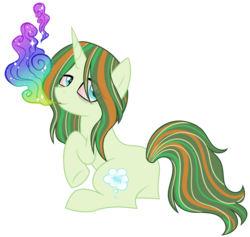 Size: 1755x1665 | Tagged: safe, artist:azure-art-wave, oc, oc only, oc:loud dream, pony, unicorn, bloodshot eyes, female, mare, prone, simple background, smoke, solo, transparent background