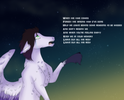 Size: 4021x3265 | Tagged: safe, artist:neonaarts, oc, oc only, oc:penumbra glow, pony, crying, linkin park, sad, tears of pain