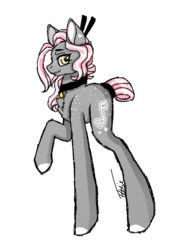 Size: 586x773 | Tagged: safe, artist:inspiredpixels, oc, oc only, oc:heartstrings, earth pony, pony, female, mare, raised hoof, simple background, solo, transparent background
