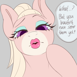 Size: 3000x3000 | Tagged: safe, artist:askamberfawn, oc, oc only, oc:queenie, earth pony, pony, adoptable, eyeshadow, female, high res, lipstick, makeup, mare, solo