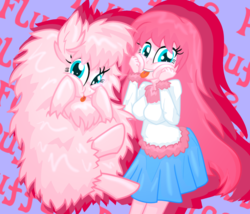 Size: 2100x1800 | Tagged: safe, artist:geraritydevillefort, oc, oc only, oc:fluffle puff, human, pony, equestria girls, g4, clothes, cute, equestria girls-ified, female, human ponidox, looking at you, mare, self ponidox, skirt, smiling, sweater, tongue out
