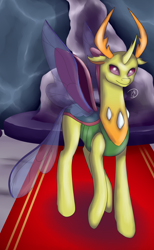 Size: 1378x2242 | Tagged: safe, artist:dreamyartcosplay, thorax, changedling, changeling, g4, king thorax, male, solo