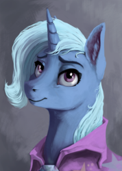 Size: 889x1252 | Tagged: safe, artist:28gooddays, trixie, pony, unicorn, g4, bust, draw this again, female, mare, portrait, solo