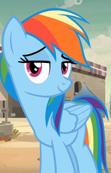 Size: 464x719 | Tagged: safe, screencap, rainbow dash, pony, daring done?, g4, cropped, lidded eyes, smug