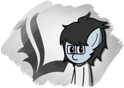 Size: 995x706 | Tagged: safe, artist:techreel, pony, anime, death note, glasses, l, ponified, simple background, solo, transparent background