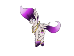 Size: 4000x3000 | Tagged: safe, artist:syncbanned, oc, oc only, pegasus, pony, fade, female, purple, ring, simple background, solo, transparent background, vector