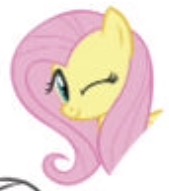 Size: 169x191 | Tagged: safe, fluttershy, pegasus, pony, g4, female, needs more jpeg, one eye closed, picture for breezies, smiling, solo, wink