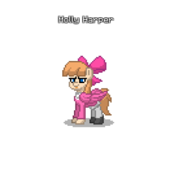 Size: 400x400 | Tagged: safe, pony, pony town, bow, cute, final destination (franchise), final destination 5, hair bow, molly harper, ponified, simple background, transparent background