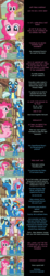 Size: 2000x10793 | Tagged: safe, artist:mlp-silver-quill, pinkie pie, rainbow dash, thunderlane, earth pony, pegasus, pony, comic:pinkie pie says goodnight, g4, marks and recreation, absurd resolution, clothes, comic, excited, female, goggles, grin, laughing, looking at you, male, mare, nickname, ponyville, smiling, stallion, starry eyes, uniform, wingding eyes, wonderbolts, wonderbolts uniform