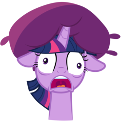 Size: 7100x7000 | Tagged: safe, artist:tardifice, twilight sparkle, alicorn, pony, a health of information, g4, absurd resolution, derplight sparkle, faic, female, mare, non stick pans, open mouth, simple background, solo, transparent background, twilight sparkle (alicorn), vector
