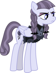 Size: 3001x3908 | Tagged: safe, artist:cloudy glow, inky rose, pegasus, pony, g4, honest apple, clothes, female, high res, mare, simple background, solo, transparent background, unamused, vector