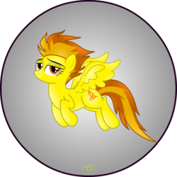 Size: 5000x5000 | Tagged: safe, artist:lakword, spitfire, pegasus, pony, g4, absurd resolution, female, flying, happy, simple background, smiling, solo, transparent background, wonderbolts